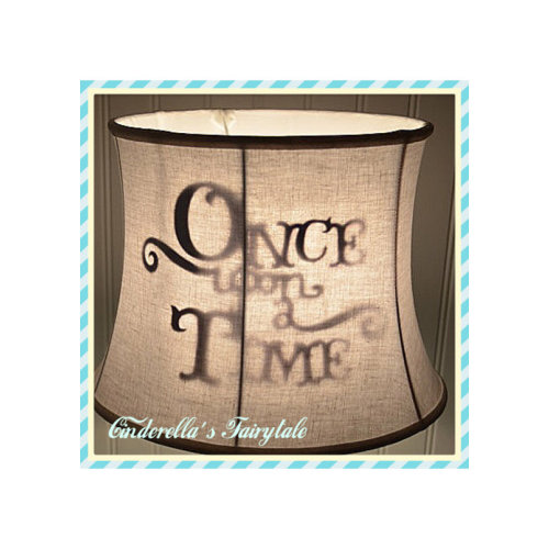 Once Upon a time lamp shade fairytale princess Disney Kids