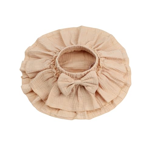 HOOLCHEAN Baby Girls Soft Cotton Gauze Ruffle Mini Skirt with Shorts
