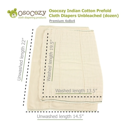 Soft & Absorbent OsoCozy Prefold Cloth Diapers - Buy Now! – ClothDiaper.Com