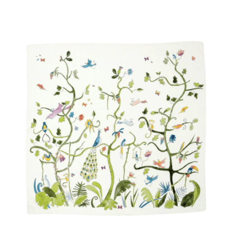 Tropical Chinoiserie Shawl Blanket | Over The Moon