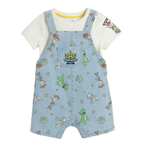 Disney Toy Story Baby Boy Shortall Set, Sizes 0/3 Months-24 Months