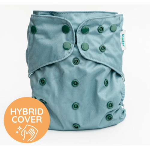 Color: Cadet • Essentials Hybrid Wipeable Diaper Cover