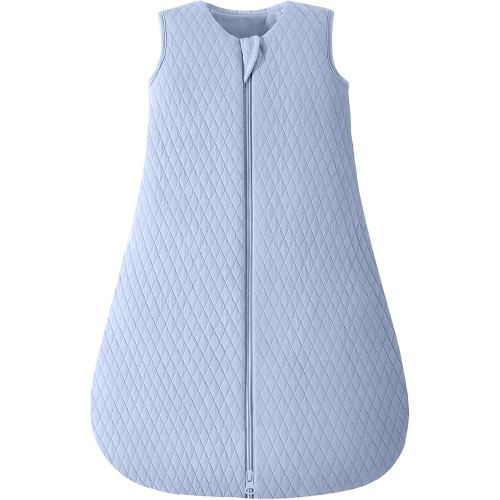 Yoofoss Baby Sleep Sack 0-6 Months TOG 2.5 Winter Baby Wearable Blanket, 100% Organic Cotton Infant Sleeping Sack 2-Way Zipper Warm Quilted Sleep Sack