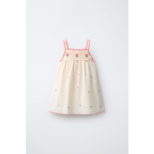 CROCHET KNIT COMBINATION DRESS - Ecru | ZARA United States