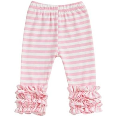 Toddler Baby Girl Striped Ruffle Leggings Pants for Little Girls
