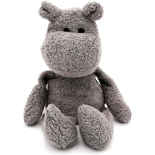 Thermal-Aid Zoo Mini — (Happy the Hippo) — Mold-Resistant, Washable Hot & Cold Pack for Kids — Heating and Cooling Pad with Natural Corn Filling — Reusable Plush Toy