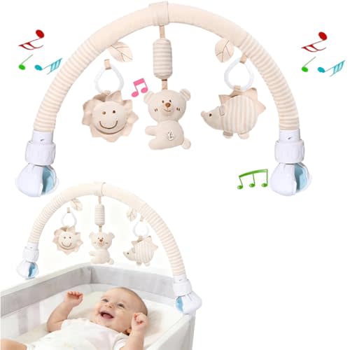 Pau1Hami1ton Baby Stroller Arch Toys, Car Seat Toys,Baby Gifts.S-19(Bear)