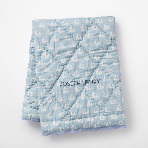 Block Print Quilted Blanket