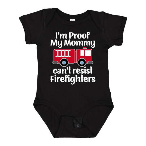 Inktastic Firefighter Daddy Baby Fireman Boys or Girls Baby Bodysuit
