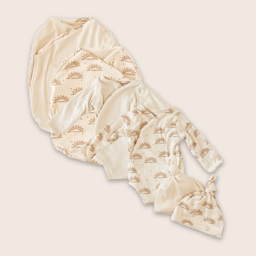 LONG SLEEVE NEWBORN ESSENTIALS BUNDLE in Classic Brushed