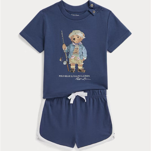 Polo Bear Cotton Jersey Tee & Short