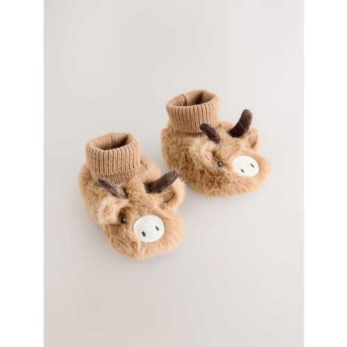 Tan Brown Hamish Baby Sock Top Boots (0-18mths)
