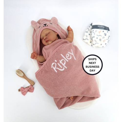 Personalized Baby Hooded Towel, Newborn Baby Gift, Kids Towel with Embroidered Name Personalised,Bath Time,Baby Shower Gift
