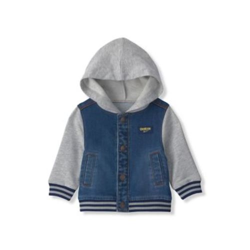 Baby Boys Hooded Denim Jacket