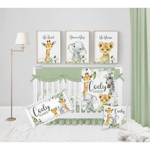 Safari Nursery Bedding Set, Baby Boy Crib Bedding, Safari Crib Bedding Set Boy, Safari Nursery Decor Boy, Jungle Baby Bedding Crib Sets Boy