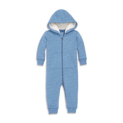 Baby Teddy Fleece-Lined Zip Romper