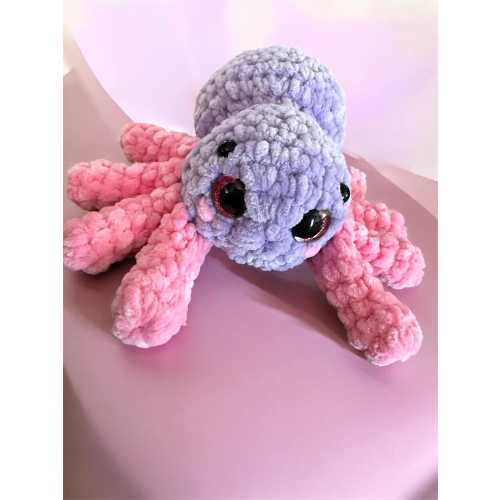 Crochet Baby Spider Plush, Handmade Amigurumi | Soft Stuffed Animal Toy | Anniversary Gift