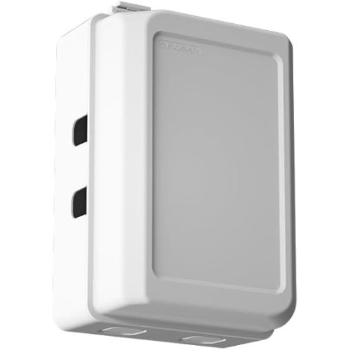 Mom's Choice Gold Awards Winner - EUDEMON 1 Pack Updated Baby Safety Electrical Outlet Cover Box Childproof Plug Cover - More Space for Large Plugs Easy to Install & Use (White)