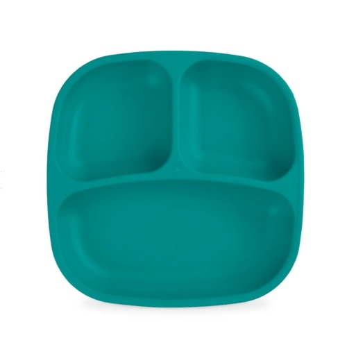 7" Divided Plate USA Made from Recycled Materials