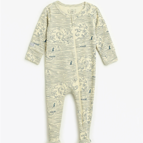 Holy Pals Walking on Water Footed Onesie