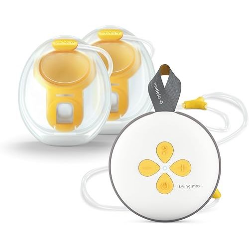 Medela Swing Maxi Hands-Free Breast Pump | Easy, Intuitive, Ideal for On The Go Double Electric Hands Free Breast Pump