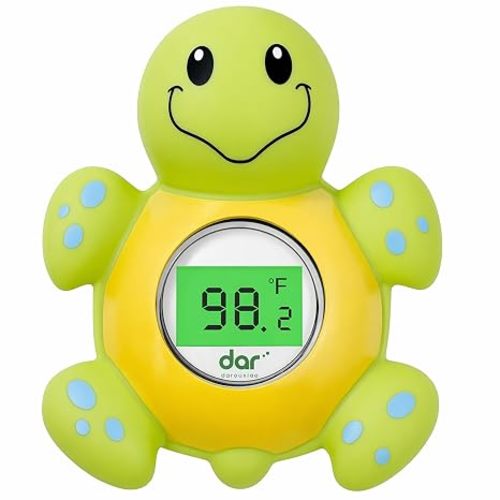 Baby Bath Thermometer for Tub,Floating Digital Water Temperature Thermometer with Instant Accurate Reading,3-Color Safety Light,Auto On/Off for Newborn,Infant & Toddler