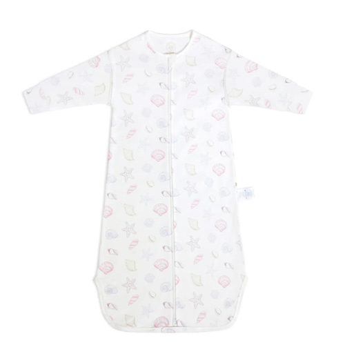 Organic Cotton Front Opening Long Sleeve Sleep Sack 0.5 TOG - Shell