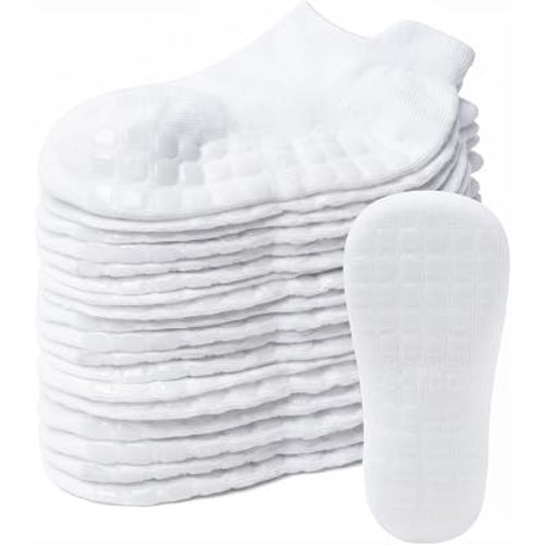 Non-Slip Baby Cotton Ankle Socks with Grippers for Toddler Walking