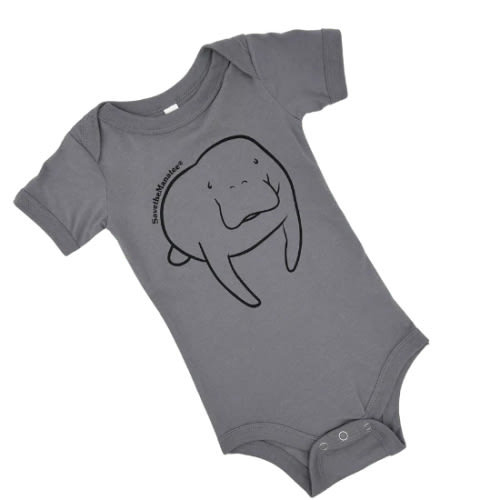 Happy Manatee Baby Creeper – The Manatee Store by Save the Manatee Club