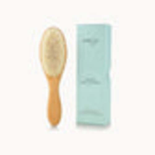 Natemia Wooden Baby Hair Brush With Natural Bristles | Traveling Tikes
