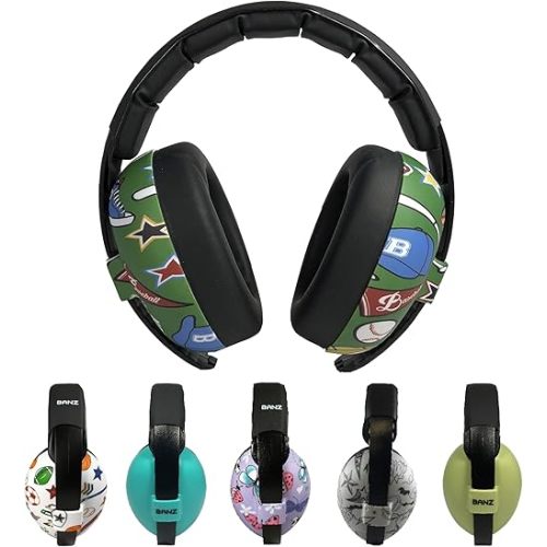 Banz Bubzee Baby Headphones for Noise Protection - Baby Ear Muffs, Newborn Infant & Toddler, 0 to 36 Months, Adjustable