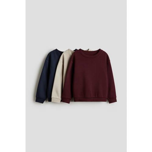3-PACK BRUSHED-INSIDE SWEATSHIRTS