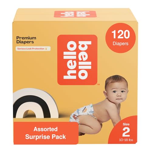 Hello Bello Diapers Assorted Gender Neutral Surprise Pack, Size 2 120ct