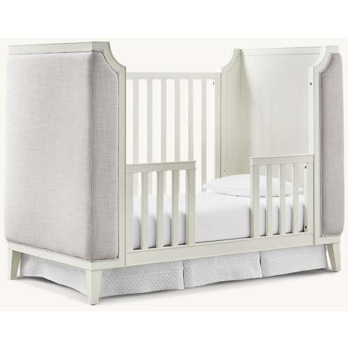 Leyton Upholstered Crib Toddler Bed Kit | RH TEEN