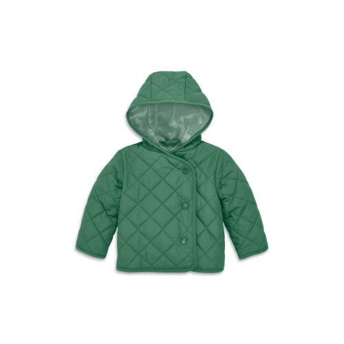 Baby Quilted Fleece-Lined Puffer Jacket, 0-3M