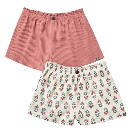 2-Pack Infant & Toddler Girls Medium Rose & Ivory Flower Wide Leg Shor – Gerber Childrenswear