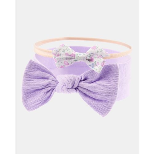 Baby Girl 2-Pack Headwraps - Purple