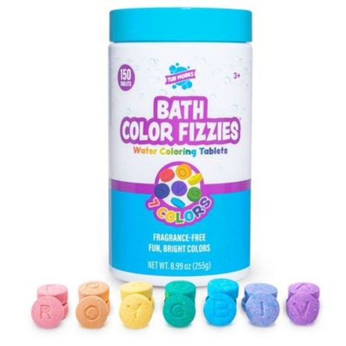 Tub Works Bath Color Fizzies Bath Color Tablets, 150 Count
