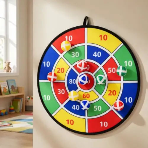Foldable Dart Board with Sticky Balls for Kids - Kidzly