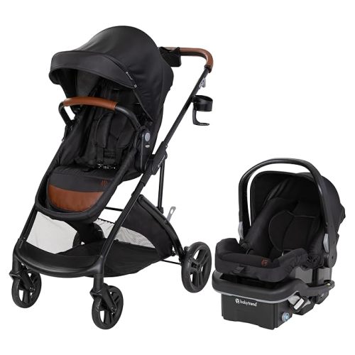 Baby Trend Passport Switch 6-in-1 Modular Travel System with EZ-Lift Plus Infant Car Seat, Midnight Cocoa