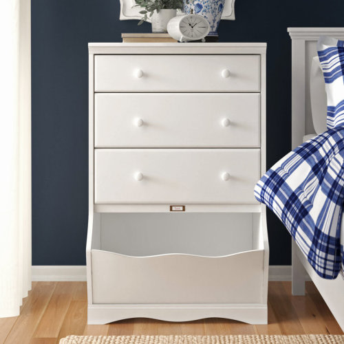 Harriet Bee Cubberly 3 Drawer Chest & Reviews | Wayfair