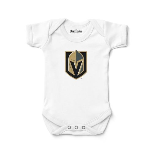 Newborn & Infant Vegas Golden Knights Chad & Jake White Logo Bodysuit