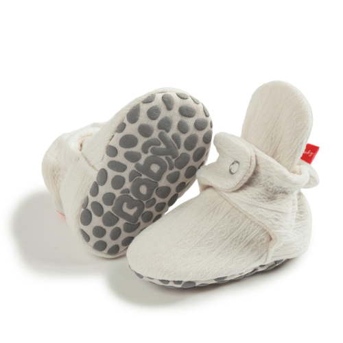 Cowsor Newborn Baby Boy Girl Soft Fleece Booties Stay On Infant Slippers Socks Shoe Non Skid Gripper Toddler First Walkers Winter Ankle Crib Shoes