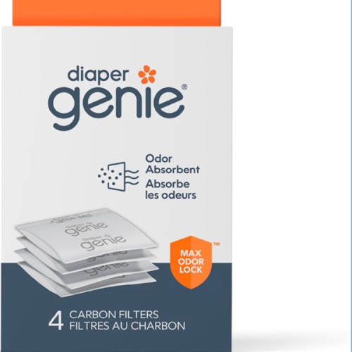 Diaper Genie Carbon Filter (4-Pack) | Diaper Pail Odor Eliminator & Deodorizer | Compatible with the Diaper Genie Complete and Expressions Pail