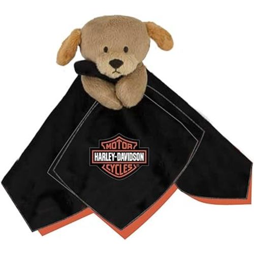 Harley-Davidson Infant Bar & Shield 'Cuddles' Blanket Pal Doggy Plush, Black