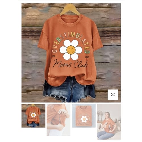 Overstimulated Moms Club Nursing T-shirt