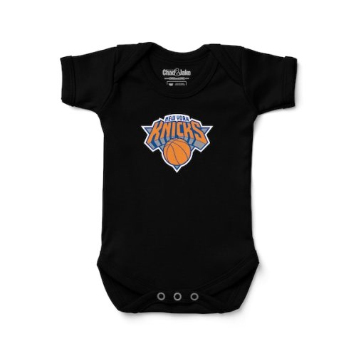 New York Knicks Chad & Jake Newborn & Infant Primary Logo Bodysuit - Black