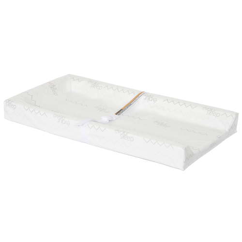 Evolur 3-Sided Contour Changing Pad Gift Set – Changing Pad with 2 Cotton Covers & Liner, Non-Skid Bottom, Safety Harness, Waterproof Foam Core