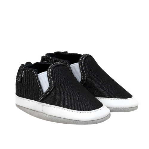 Liam Denim Soft Soles in Black