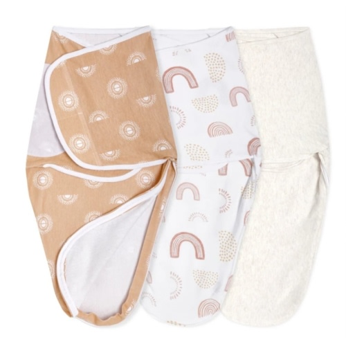 aden + anais keep rising essentials easy swaddle wrap quick change 3 pack TOG 1.0